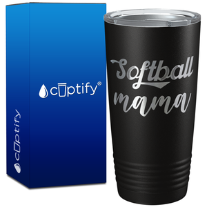 Softball Mama on 20oz Tumbler