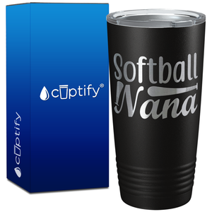 Softball Nana on 20oz Tumbler