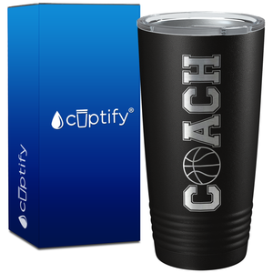 Coach Baskeball on 20oz Coach Tumbler