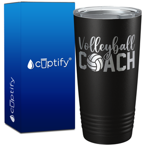 Volleyball Coach on 20oz Volleyball Tumbler