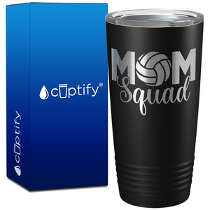 Mom Squad Volleyball on 20oz Volleyball Tumbler