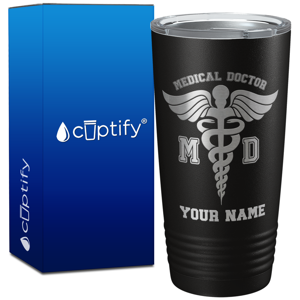 Personalized MD Medical Doctor on 20oz Tumbler