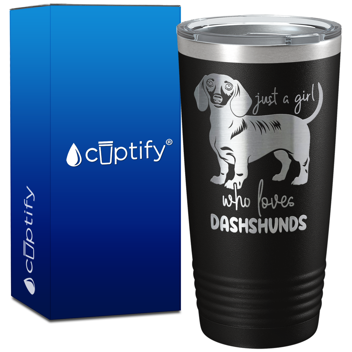 Just a Girl Who Loves Dashshunds on 20oz Tumbler