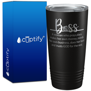 Boss Lady Definition on 20oz Tumbler