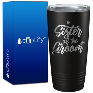 Sister of the Groom Arrow on 20oz Tumbler