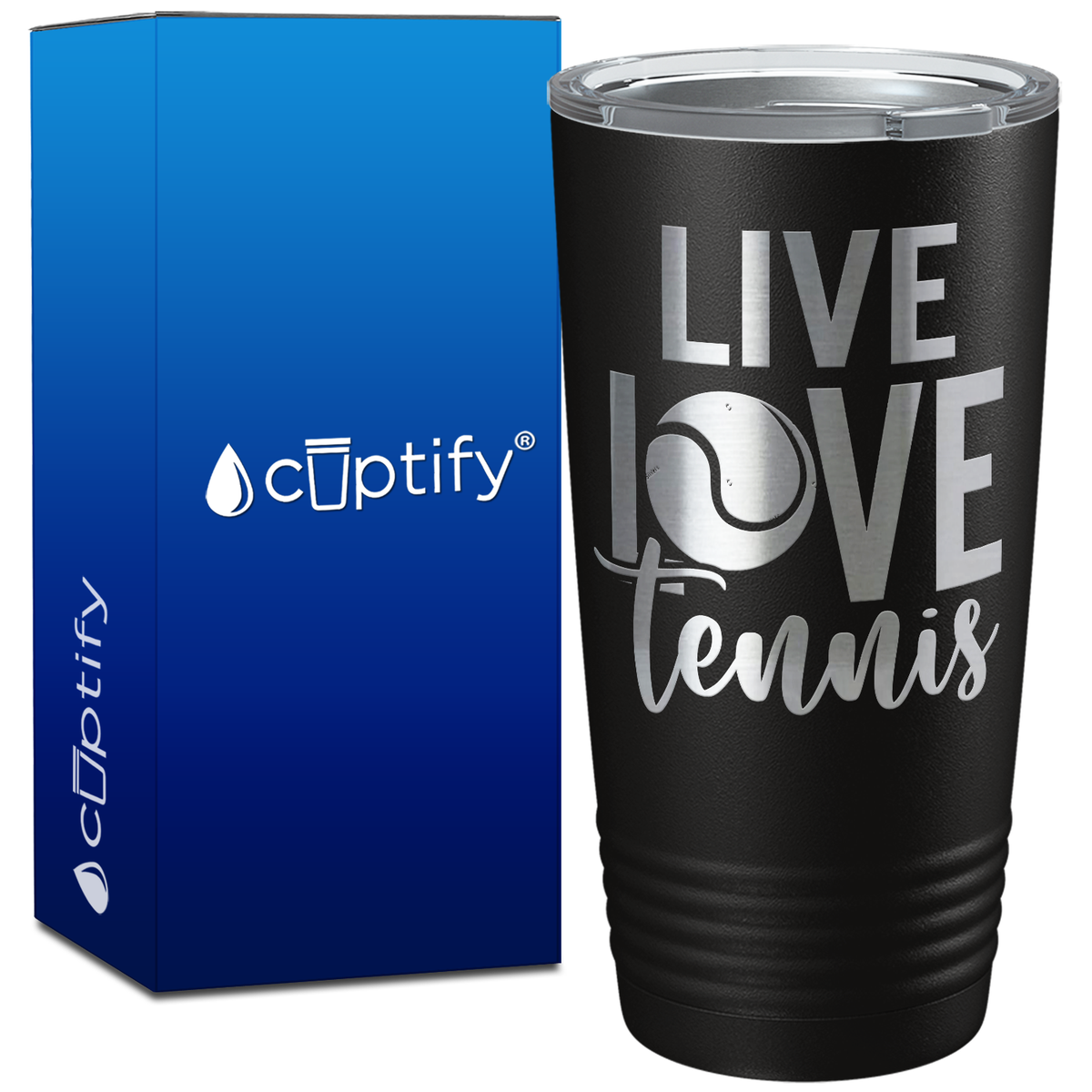 Live Love Tennis on 20oz Tumbler