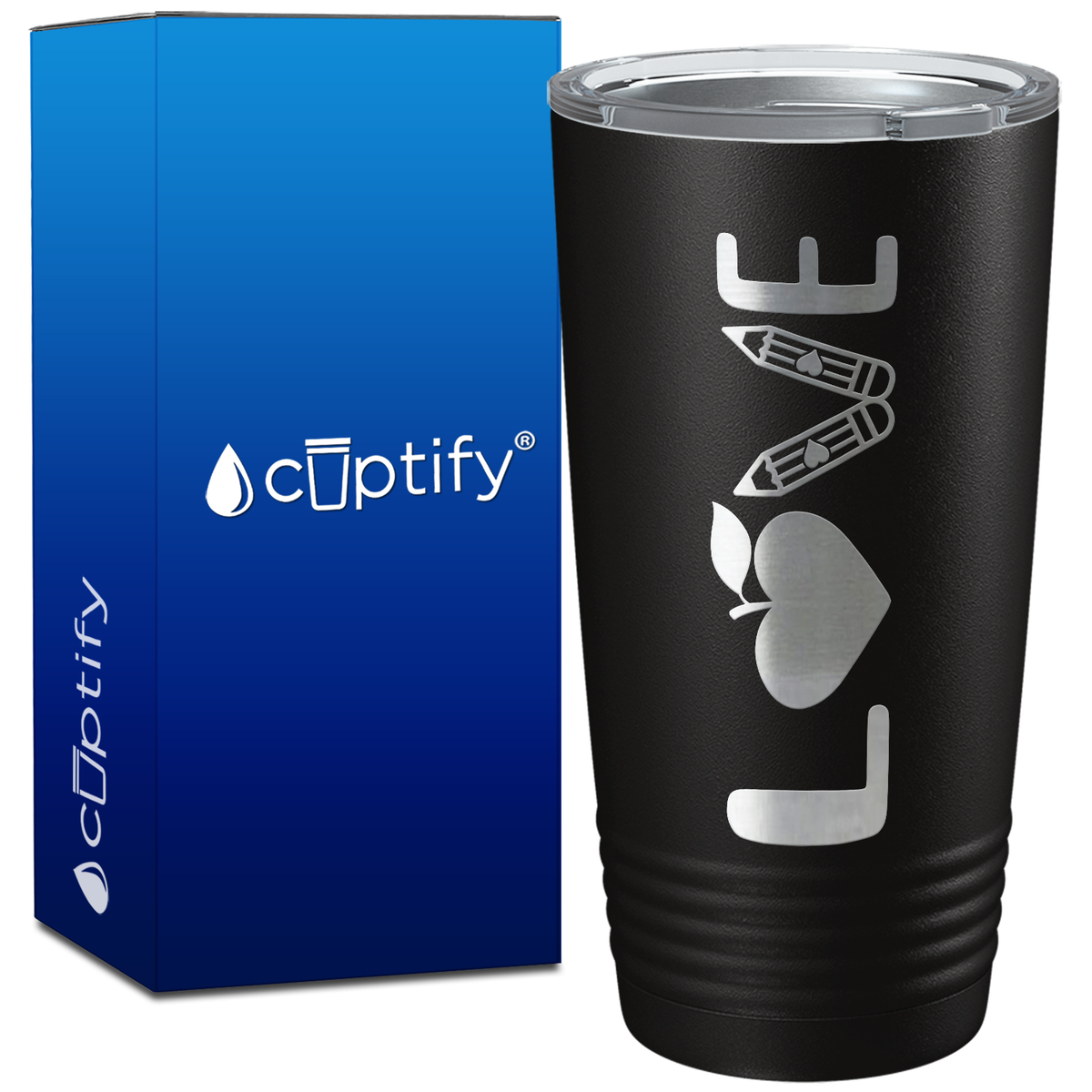 Love Teacher on 20oz Tumbler