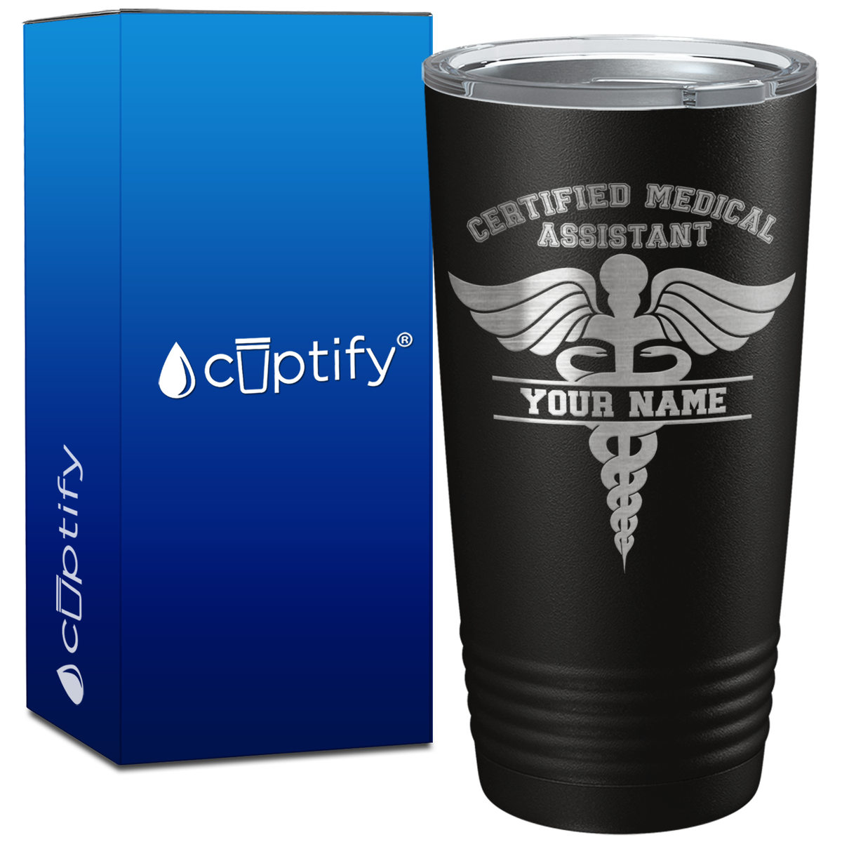 Personalized CMA Certified Medical Assistant on 20oz Tumbler