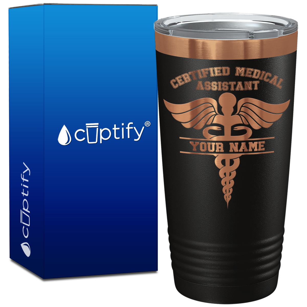 Personalized CMA Certified Medical Assistant on 20oz Tumbler