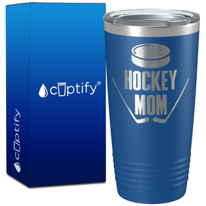 Hockey Mom on 20oz Hockey Tumbler