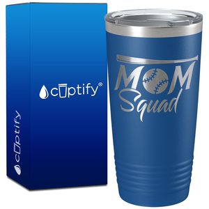 Mom Squad Softball on 20oz Tumbler