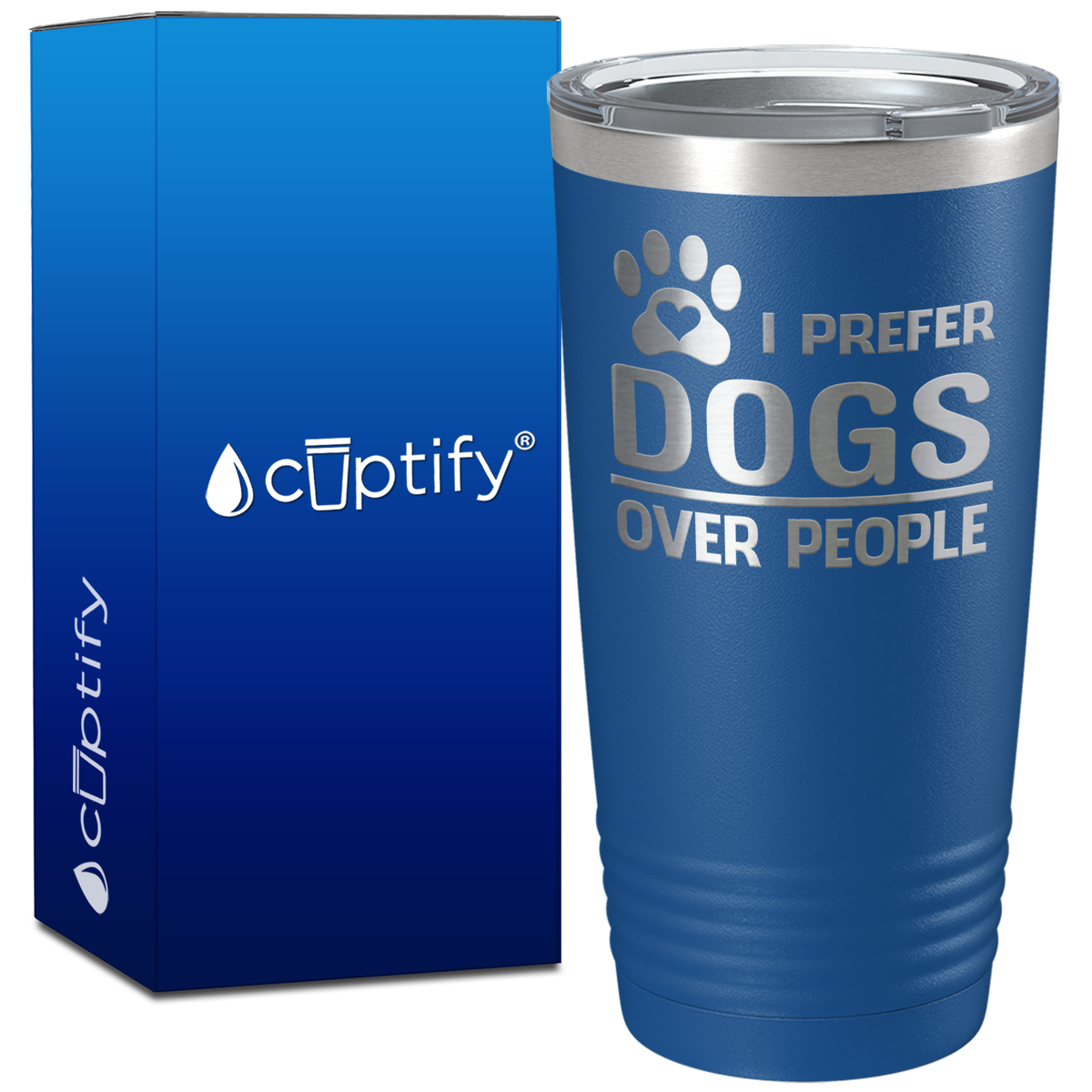 I Prefer Dogs over People on 20oz Tumbler