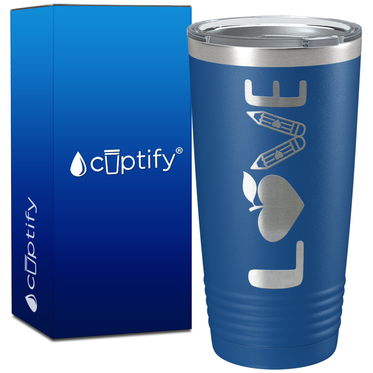 Love Teacher on 20oz Tumbler