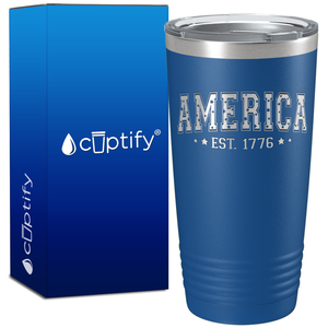 America Est. 1776 on 20oz Tumbler