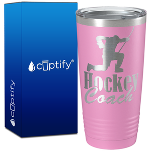 Hockey Coach Goal Pose on 20oz Tumbler