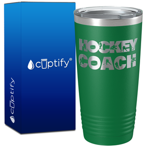 Hockey Coach Silhouettes on 20oz Tumbler