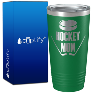 Hockey Mom on 20oz Hockey Tumbler