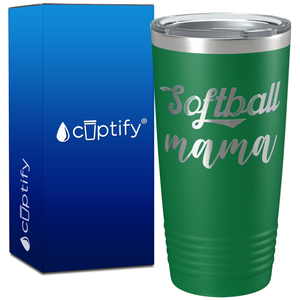 Softball Mama on 20oz Tumbler