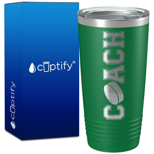 Coach Hockey on 20oz Coach Tumbler