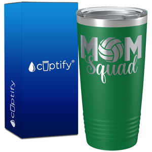 Mom Squad Volleyball on 20oz Volleyball Tumbler