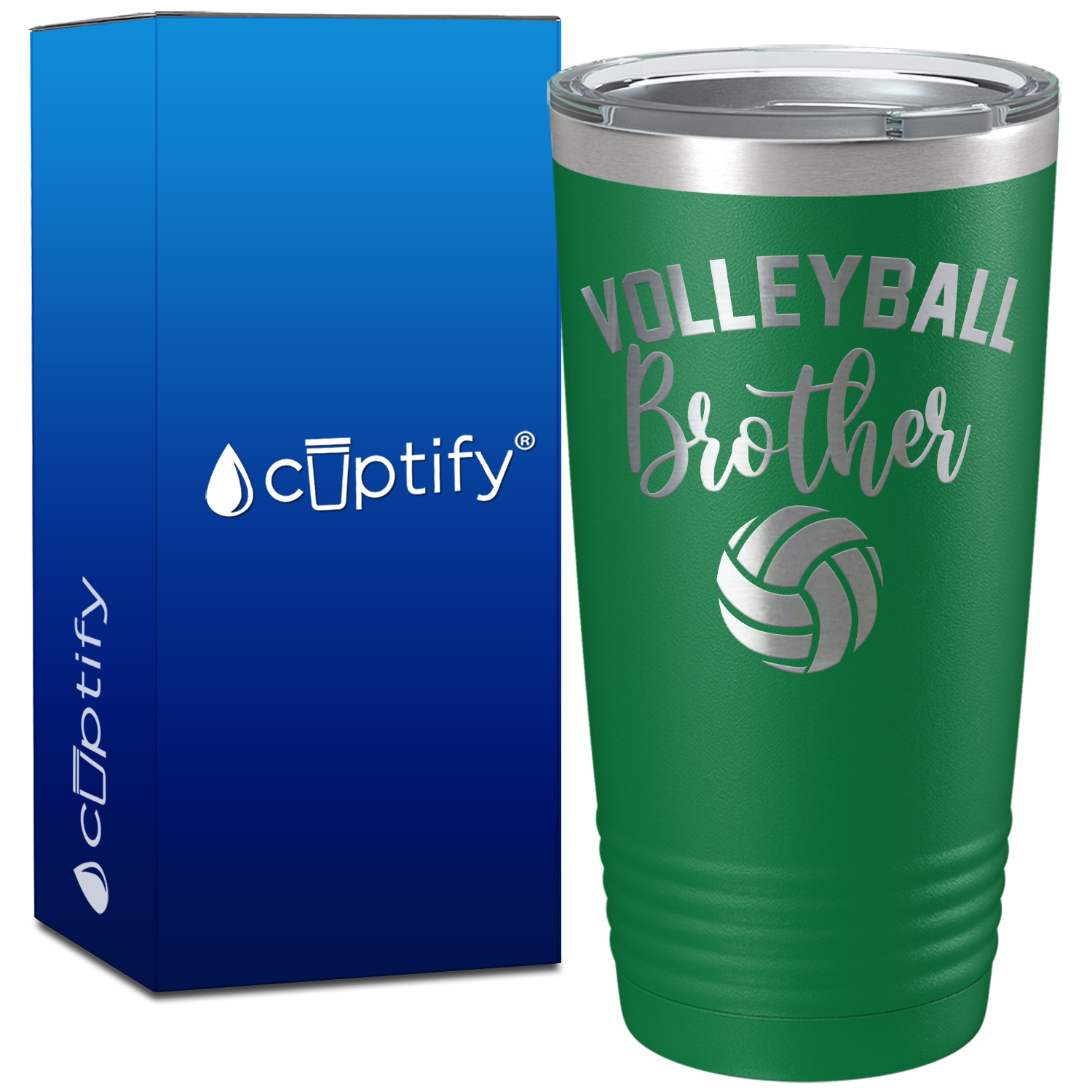 Volleyball Brother on 20oz Volleyball Tumbler