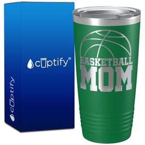 Basketball Mom Half Ball on 20oz Tumbler