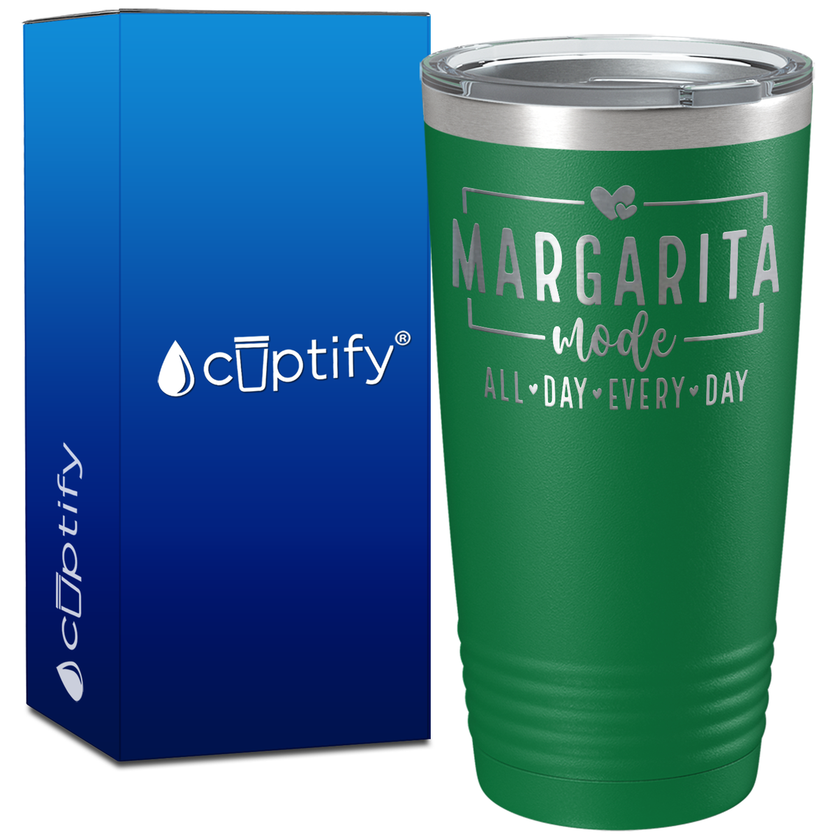 Margarita Mode All Day Every Day on 20oz Tumbler