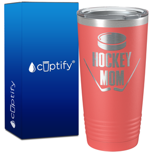 Hockey Mom on 20oz Hockey Tumbler