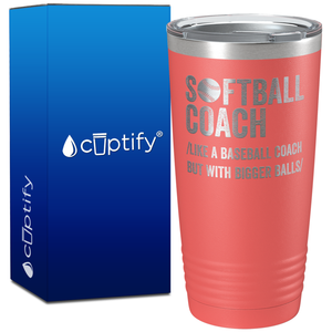 Softball Coach on 20oz Coach Tumbler