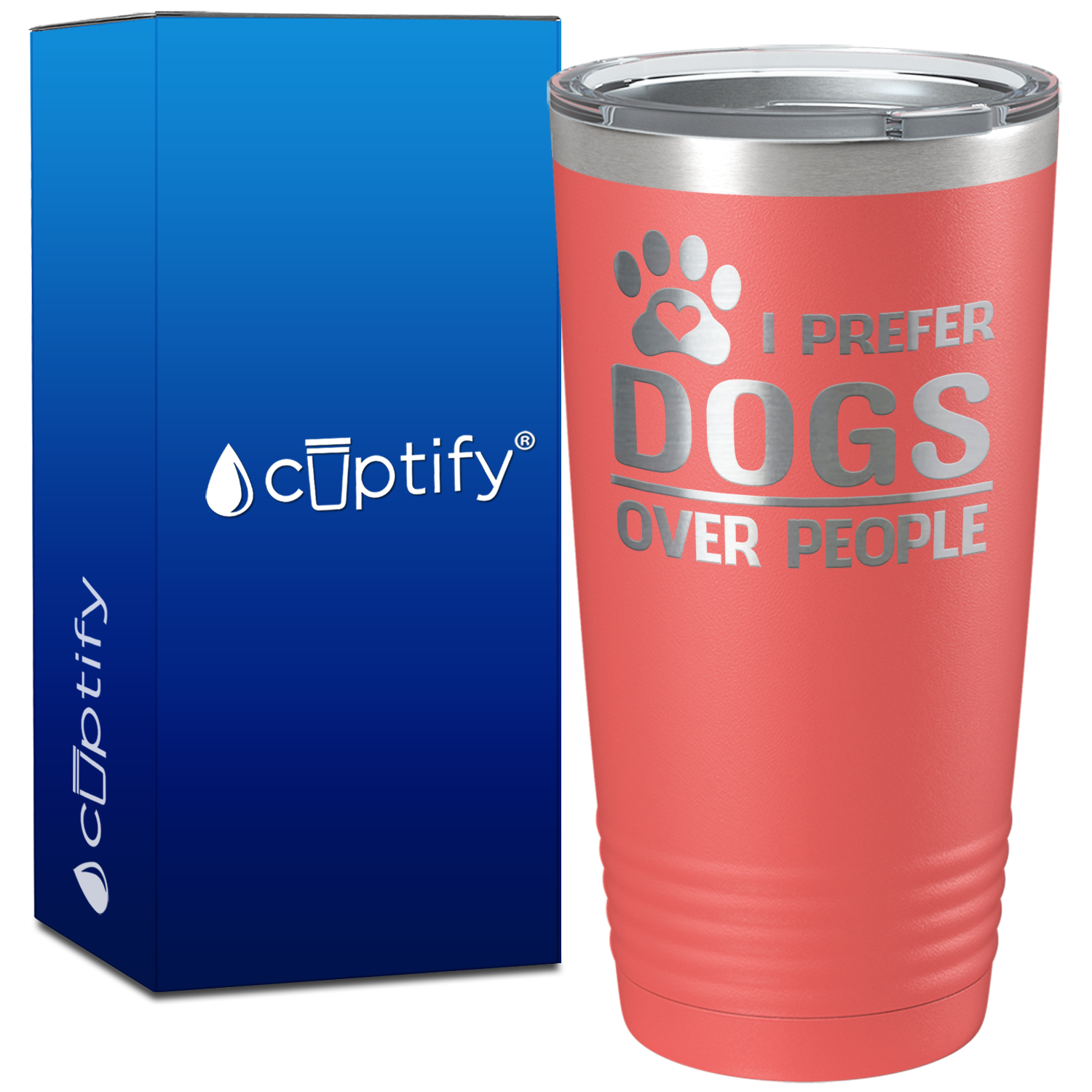 I Prefer Dogs over People on 20oz Tumbler