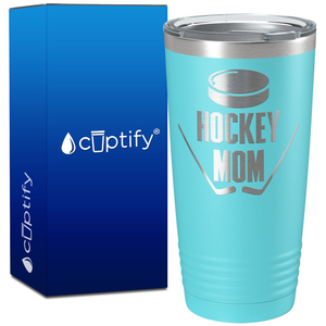 Hockey Mom on 20oz Hockey Tumbler