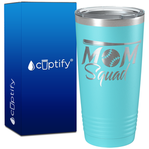 Mom Squad Softball on 20oz Tumbler