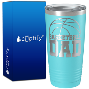 Basketball Dad Half Ball on 20oz Tumbler