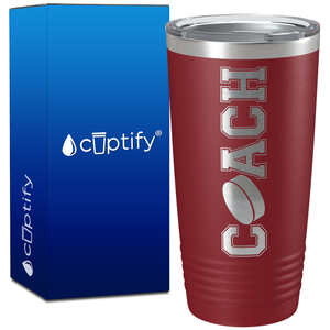 Coach Hockey on 20oz Coach Tumbler