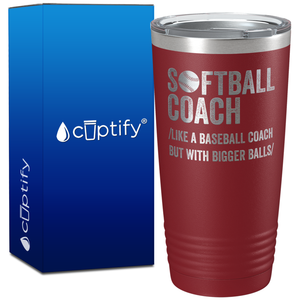 Softball Coach on 20oz Coach Tumbler