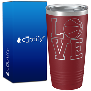 Basketball Love on 20oz Tumbler