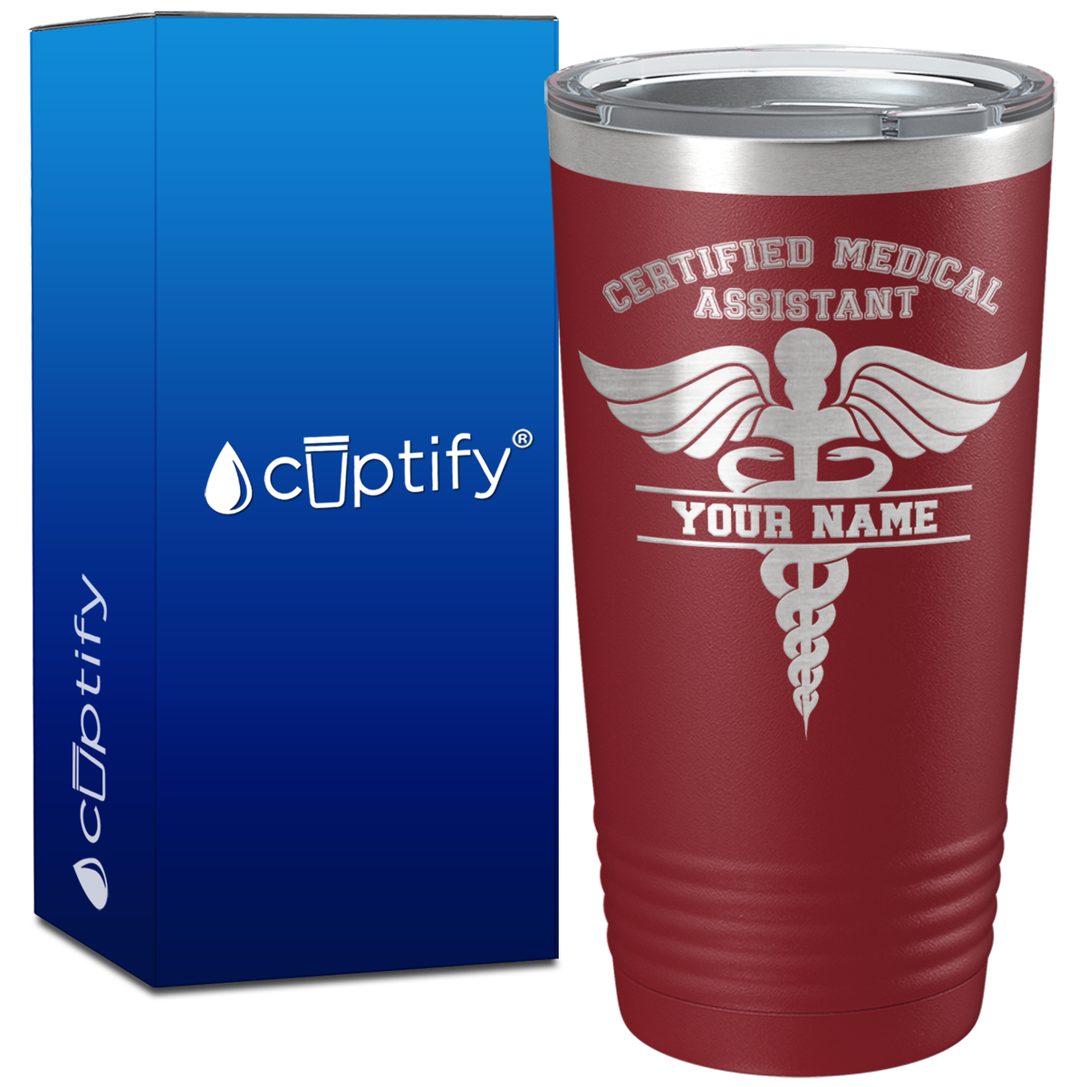 Personalized CMA Certified Medical Assistant on 20oz Tumbler