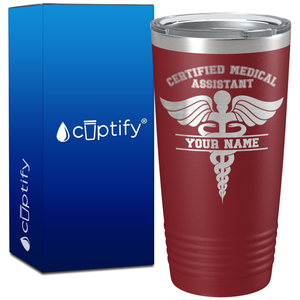 Personalized CMA Certified Medical Assistant on 20oz Tumbler