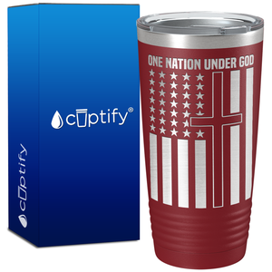 One Nation Under God on 20oz Tumbler