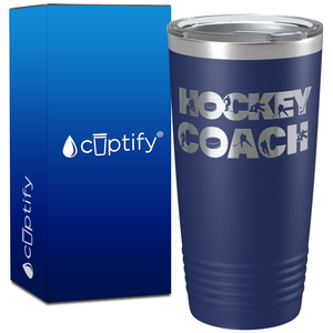 Hockey Coach Silhouettes on 20oz Tumbler