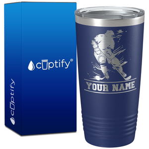 Personalized Skating Hockey Player on 20oz Tumbler