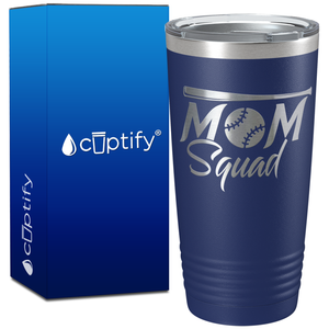 Mom Squad Softball on 20oz Tumbler