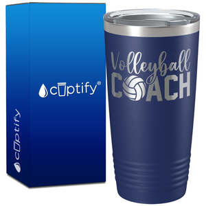 Volleyball Coach on 20oz Volleyball Tumbler