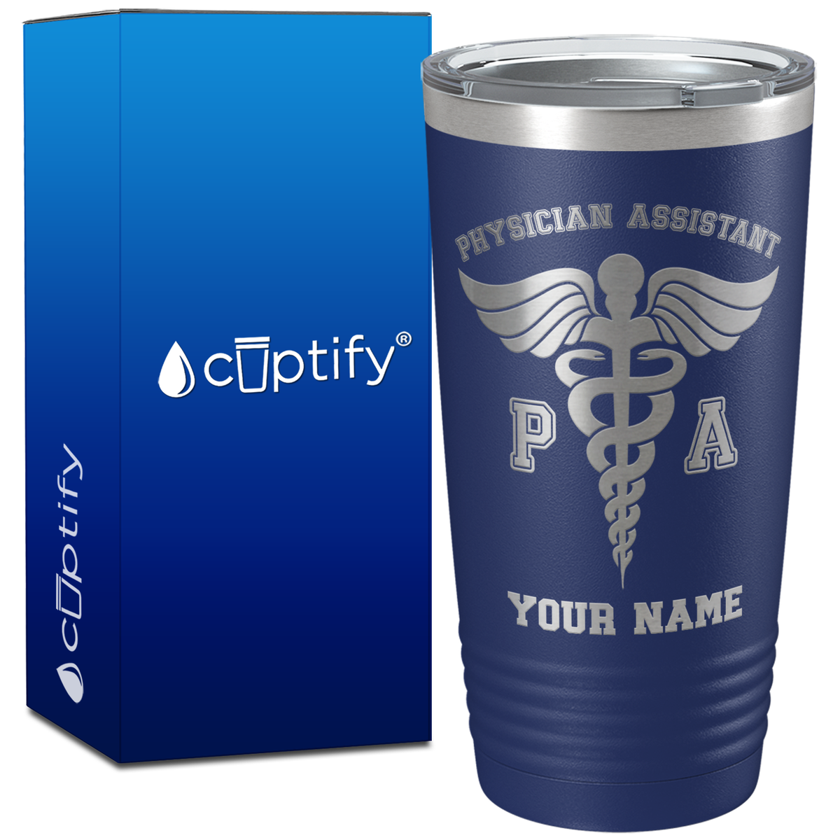Personalized PA Physician Assistant on 20oz Tumbler