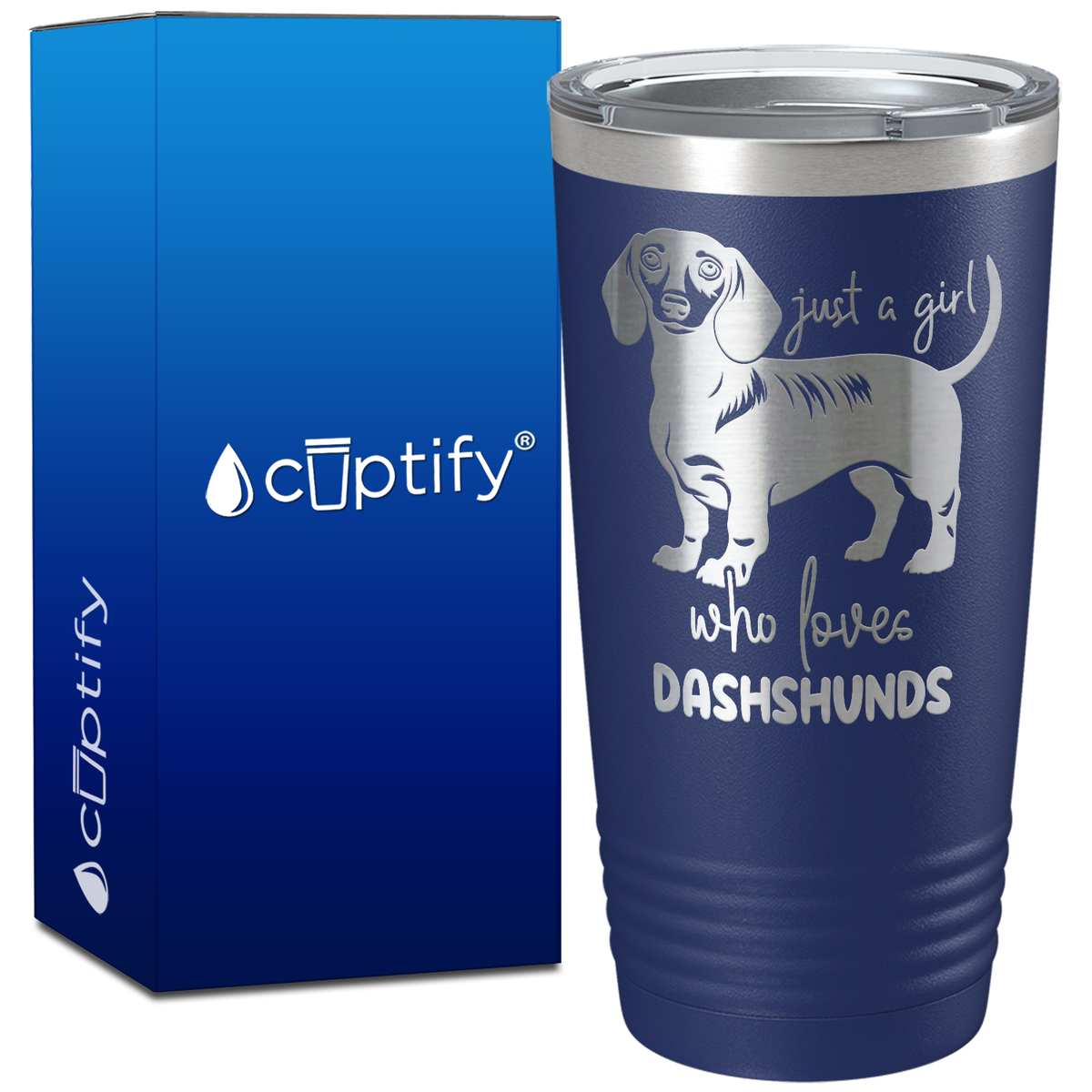 Just a Girl Who Loves Dashshunds on 20oz Tumbler