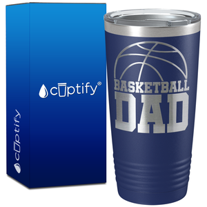 Basketball Dad Half Ball on 20oz Tumbler