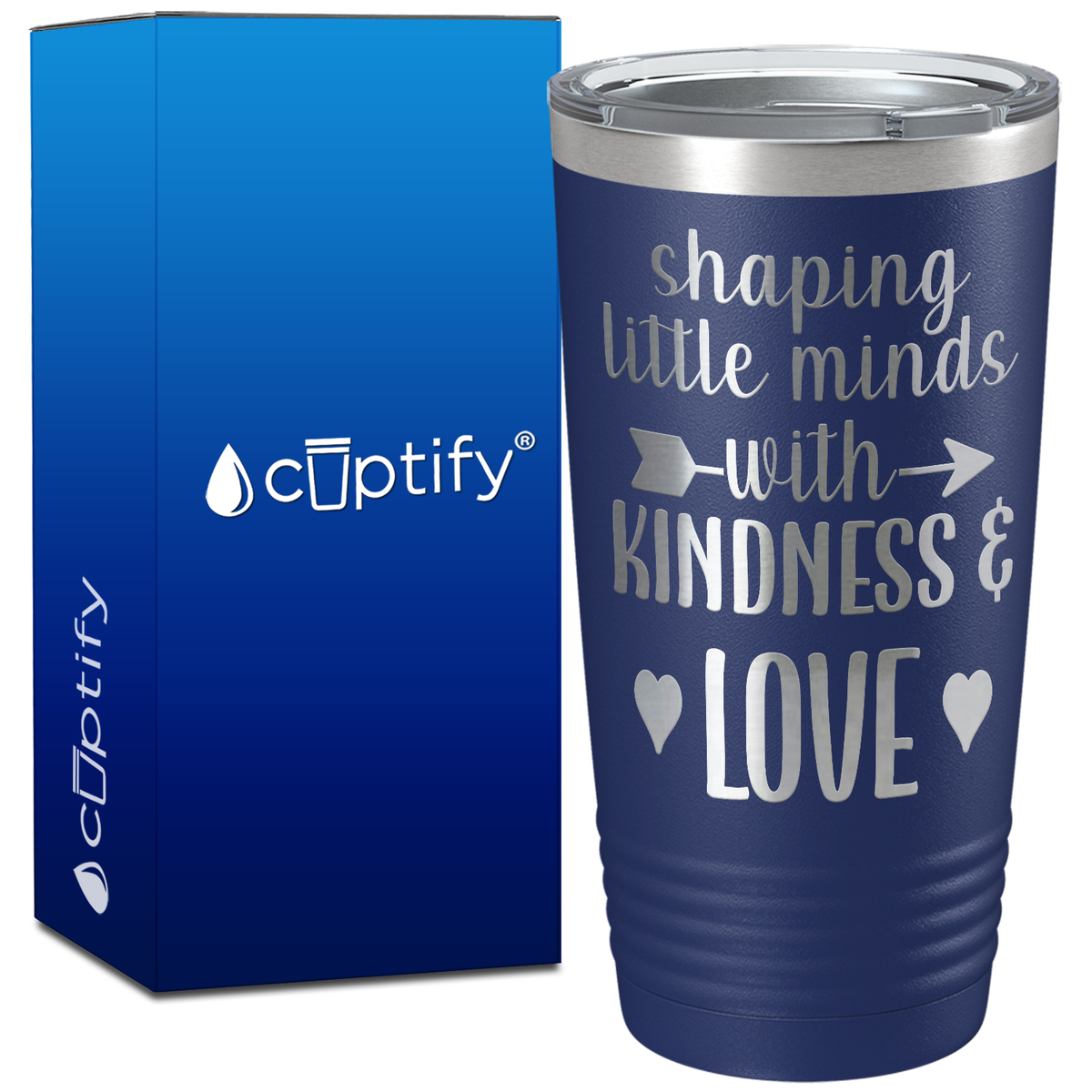 Shaping Little Minds with Kindness and Love on 20oz Tumbler