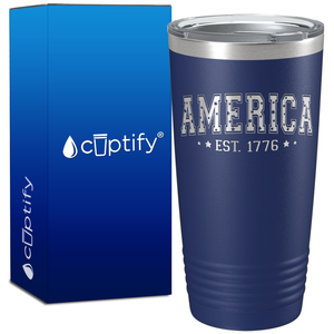 America Est. 1776 on 20oz Tumbler