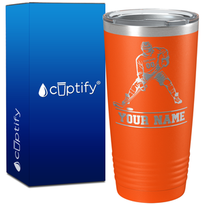 Personalized Hockey Player on 20oz Tumbler