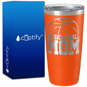 Basketball Mom Half Ball on 20oz Tumbler